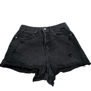Wild Fable Distressed Black Jean Shorts